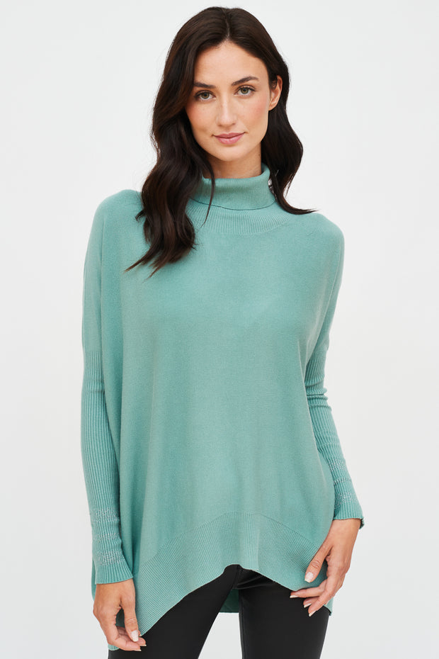 SWEATER CURVO LUCIA CUELLO BRILLO