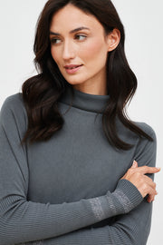 SWEATER CURVO LUCIA CUELLO BRILLO
