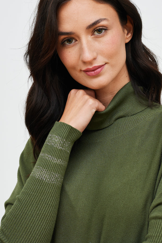 SWEATER CURVO LUCIA CUELLO BRILLO