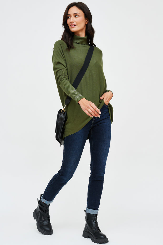 SWEATER CURVO LUCIA CUELLO BRILLO