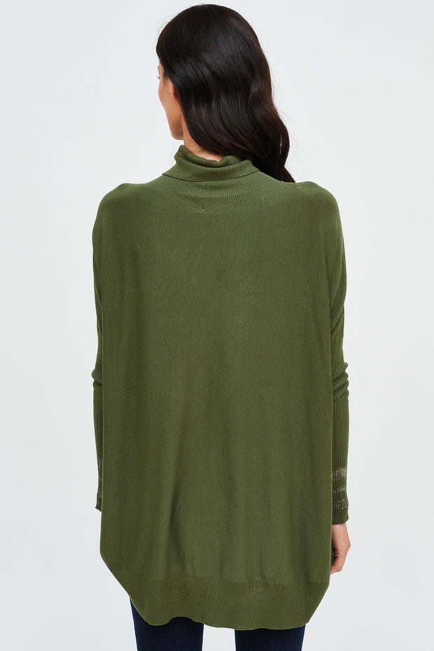 SWEATER CURVO LUCIA CUELLO BRILLO