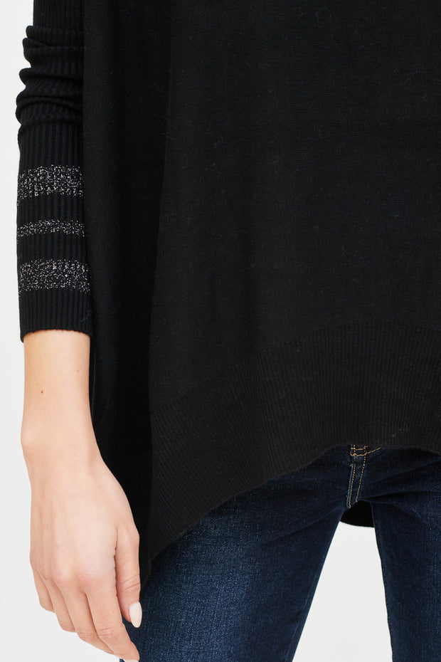 SWEATER CURVO LUCIA CUELLO BRILLO
