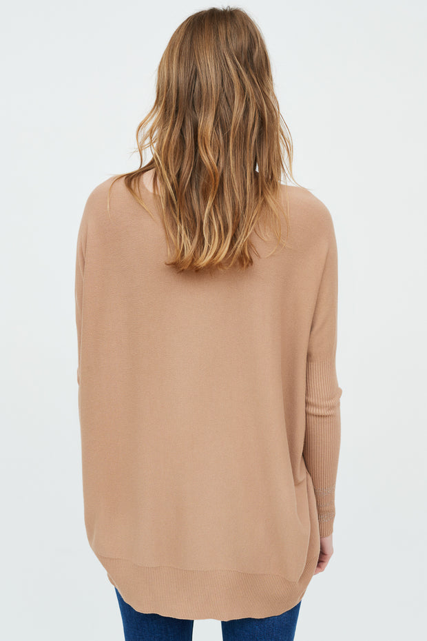 SWEATER CURVO LUCIA V BRILLO