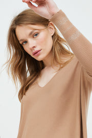 SWEATER CURVO LUCIA V BRILLO