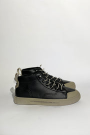 ZAPATILLA CAÑA PU NEGRO