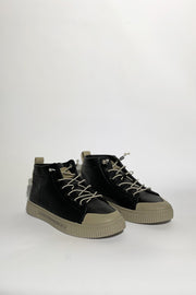 ZAPATILLA CAÑA PU NEGRO