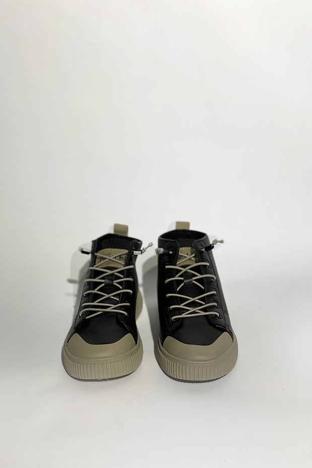 ZAPATILLA CAÑA PU NEGRO