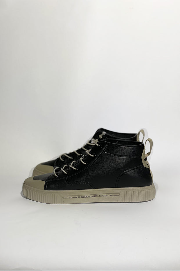 ZAPATILLA CAÑA PU NEGRO